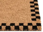 Fußmatte SAGADA Beige / Schwarz 60 x 90 cm Kokosfasern_1079131