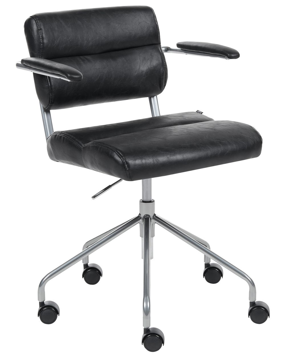 Desk Chair CANDOR Faux Leather Black