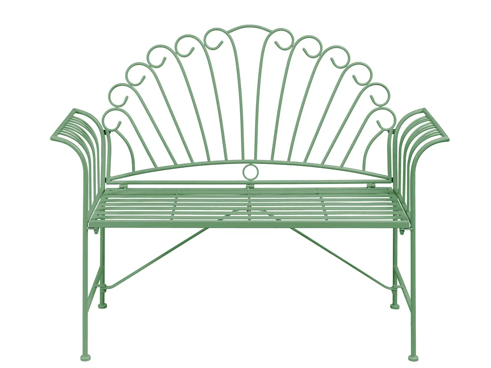 Gartenbank CAVINIA 125 cm Metall Grün
