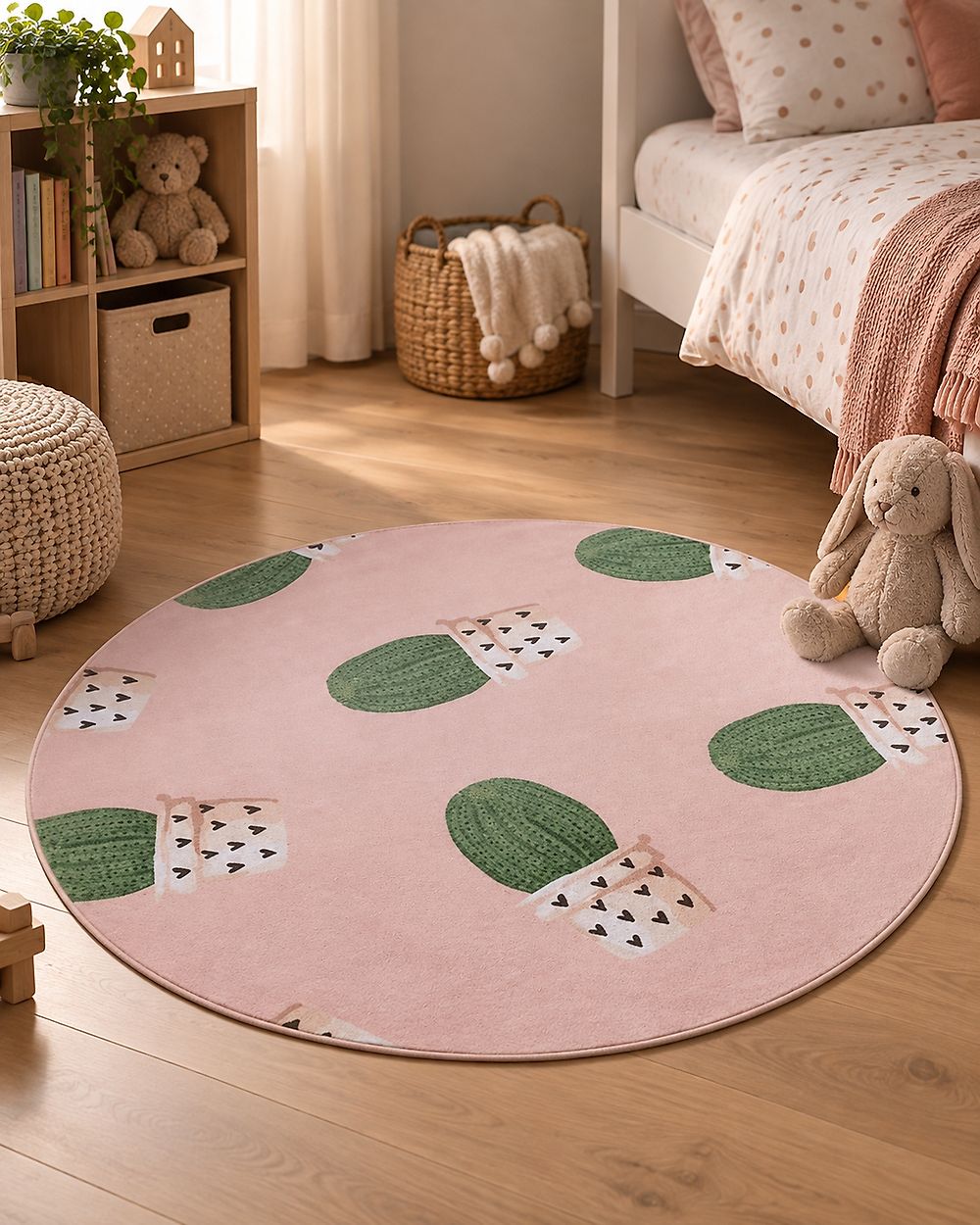 Tapis enfant ELDIVAN Rose ø 120 cm