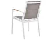 Garden Dining Set 4 Seater MALETTO/BUSSETO Metal White_956917