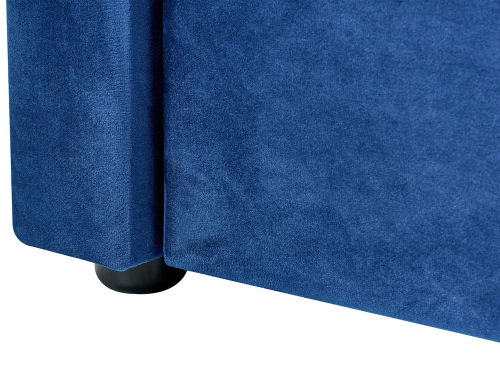 Ausziehbett Samtstoff MONTARGIS 90 x 200 cm Marineblau_827020