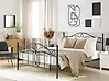 Bett mit Lattenrost Metall ANTLIA 160 x 200 cm Schwarz