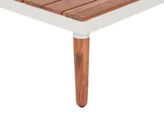 Garden Corner Sofa with Table 5 Seater CORATO Acacia Wood Off-White_920257
