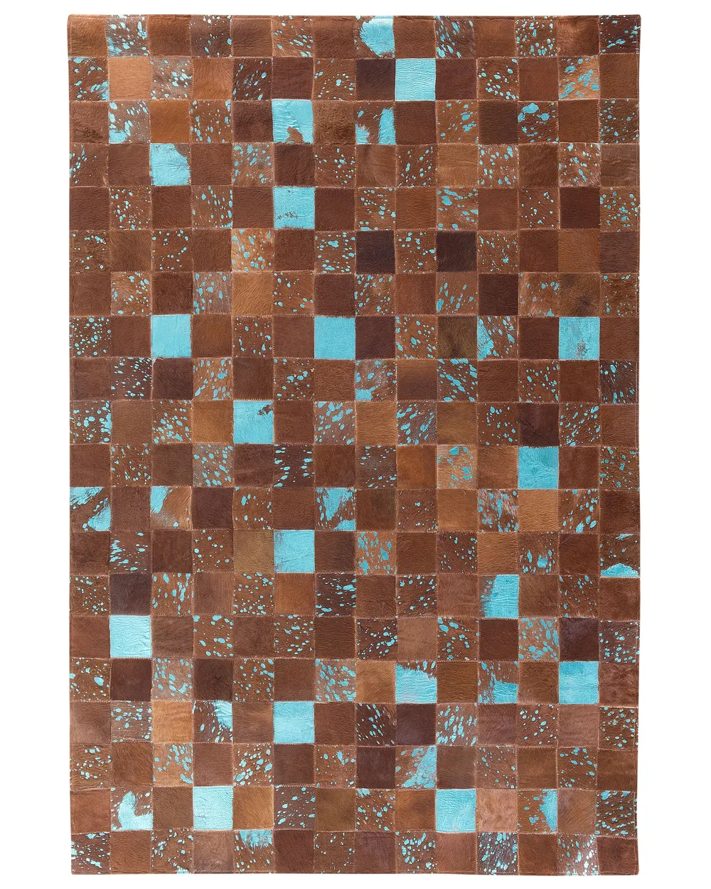 Teppich ALIAGA Braun 160 x 230 cm Echtleder_641436