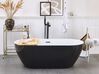 Freistehende Badewanne NEVIS 150 x 75 cm Schwarz