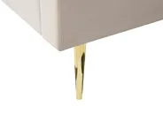 Bett mit Lattenrost Samtstoff MARVILLE 160 x 200 cm Sandbeige_836063