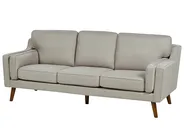 Sofa 3-Sitzer LOKKA Stoff Beige_897621