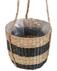 Blumenkübel RUFFE 18 cm Seegras Naturfarben_825285