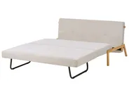 Sofa Bed 2 Seater EDLAND Fabric Light Beige_899458