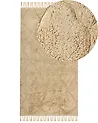 Teppich SANLIURFA Beige 80 x 150 cm Baumwolle