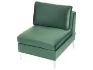 Modular Corner Sofa 4 Seater EVJA Velvet Green Left Hand_789537