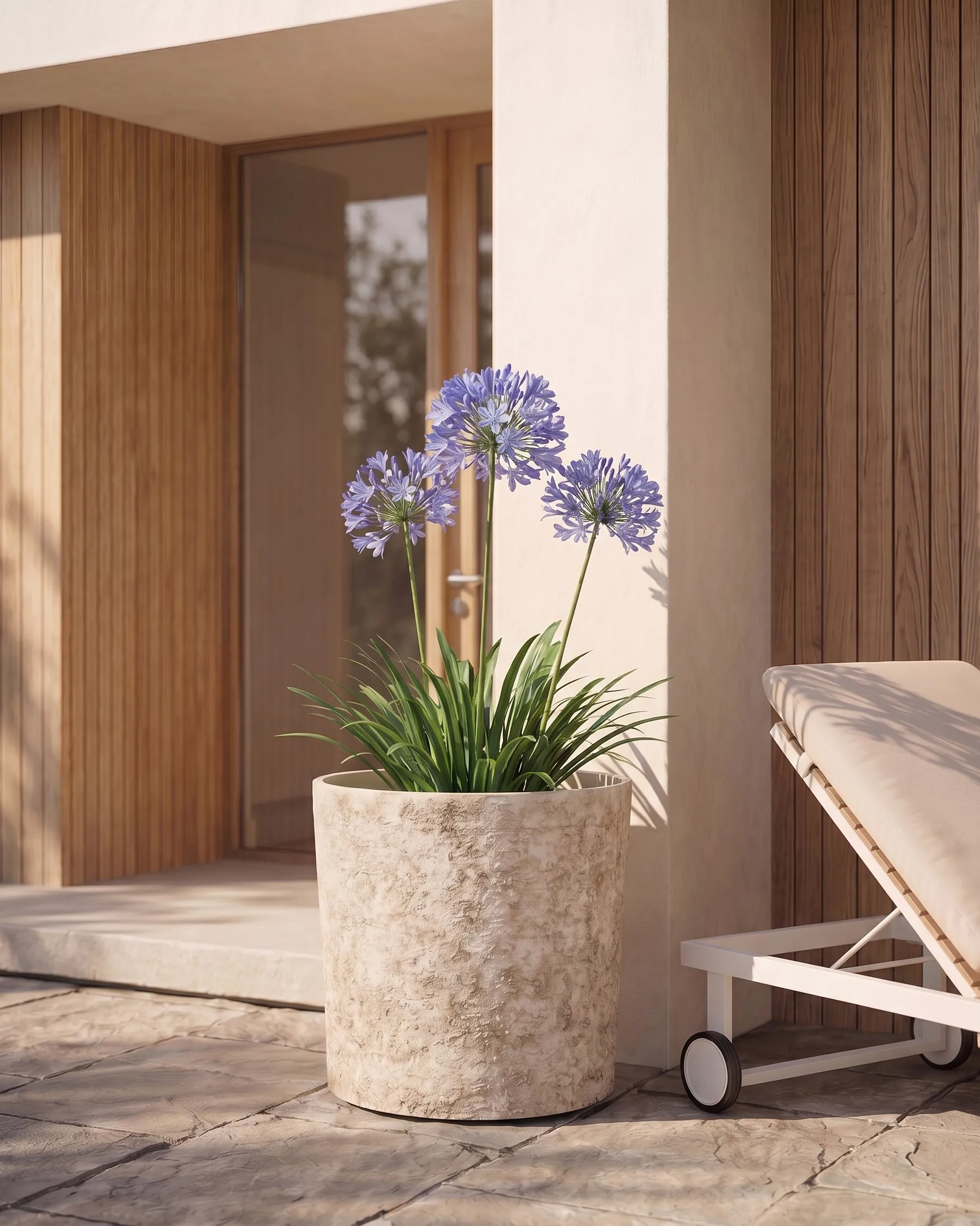 Blumenkübel EPIRUS 44 cm Hellbeige_1087678