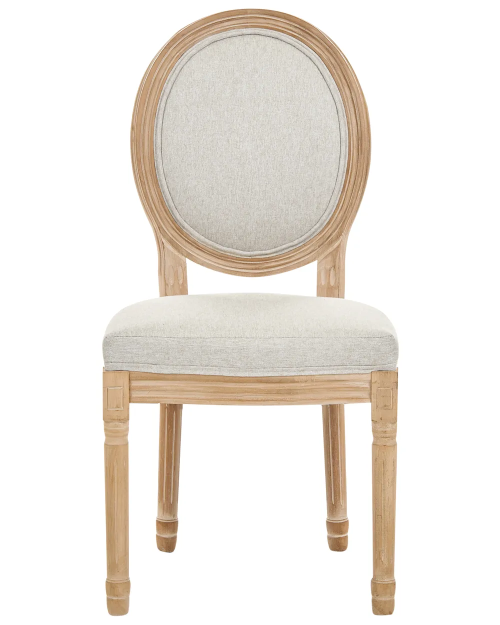 Set of 2 Chairs ALBANZA Fabric Light Brown/ Beige_1090732