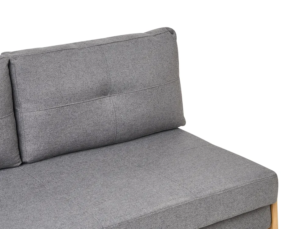Sofa Bed 2 Seater EDLAND Fabric Dark Grey_1059527