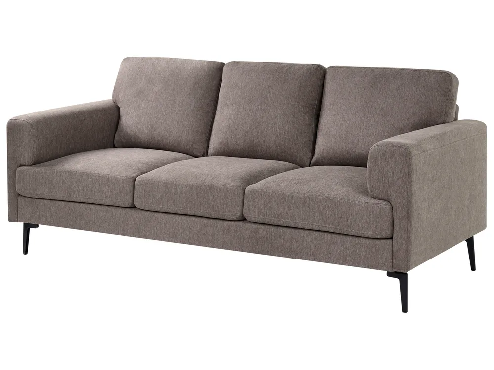 Sofa 3-Sitzer LOUSTO Stoff Braun_1044022