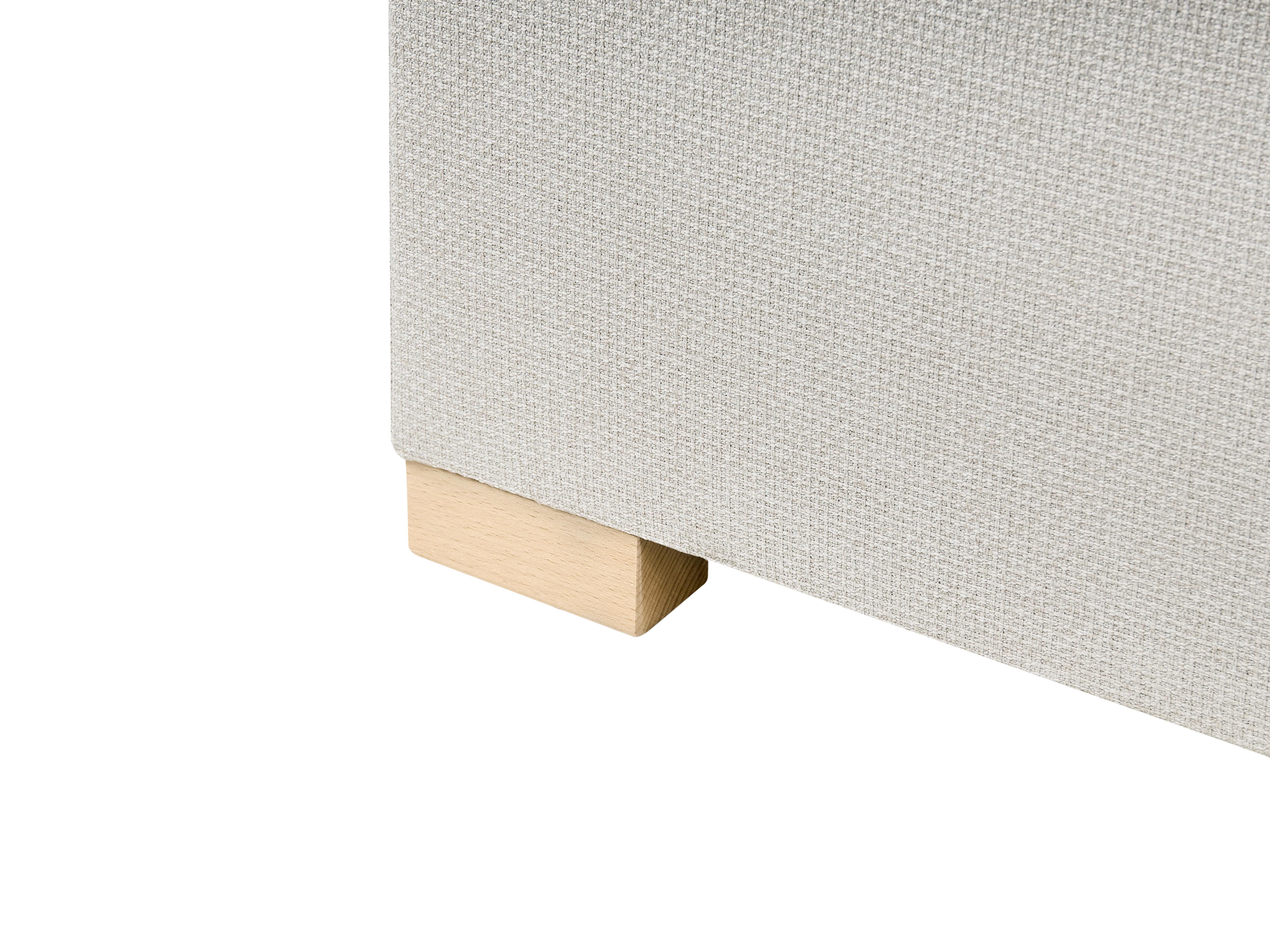 Kontinentalni krevet s prostorom za pohranu ESQUIRE Krem bijela 160 x 200 cm_1016120