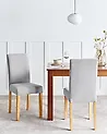 Esszimmerstuhl 2er Set BROADWAY Stoff Grau
