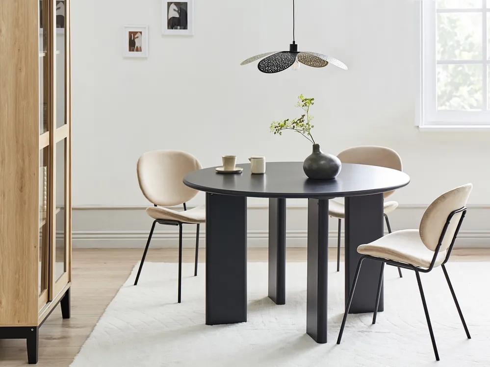 Esstisch COSMO Schwarz 120 cm 120 cm