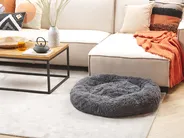 Pet Bed KULU Faux Fur Dark Grey_826573