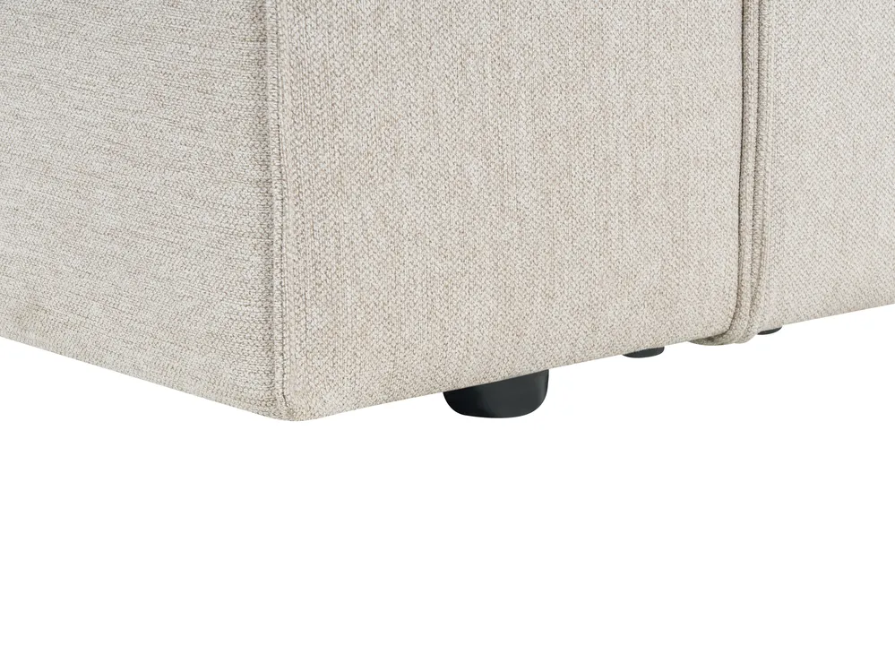 Corner Sofa 3 Seater VERNON Fabric Light Beige Left Hand_887784
