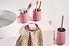 4-delige badkameraccessoireset SUCHES Roze