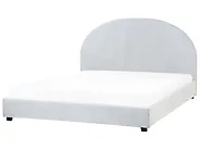 Bett mit Lattenrost Chenillegewebe VAUCLUSE 160 x 200 cm Hellblau_1184060