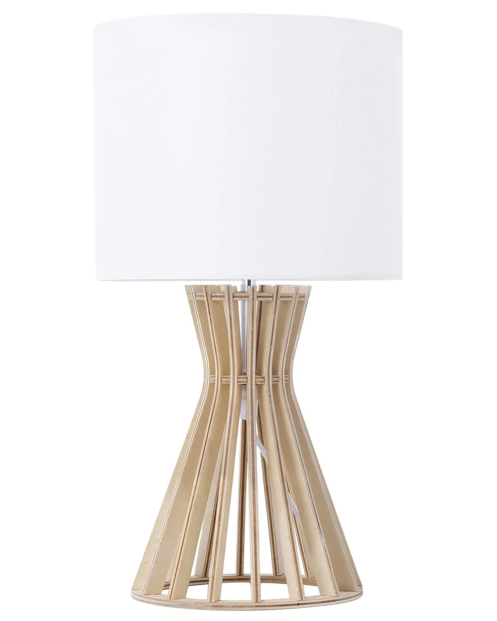 Tischlampe CARRION Braun / Weiß