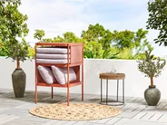 Ensemble de salon de jardin avec table 2 places TERRACINA Métal Orange_826666