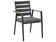 Gartenmöbel Set 4-Sitzer MALETTO/TAVIANO inkl. Kissen Metall Schwarz_993868