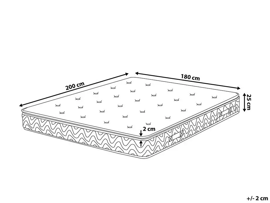 Memoryschaum-Taschenfederkernmatratze AURA HYBRID PRO H3/4 Fest 180 x 200 cm_1063922