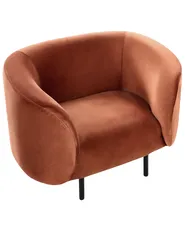 Sessel LOEN Samtstoff Orange_919718