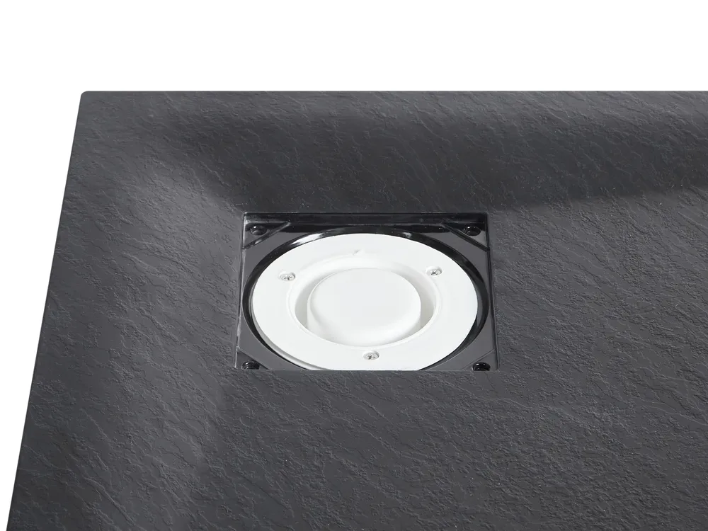 Duschwanne PARON 90 x 90 x 3 cm Schwarz_968660