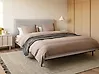 Bed Fabric CORIO 160 x 200 cm (EU King Size) Light Beige
