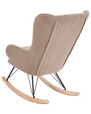 Schaukelsessel LUOMA Bouclé Beige_974618
