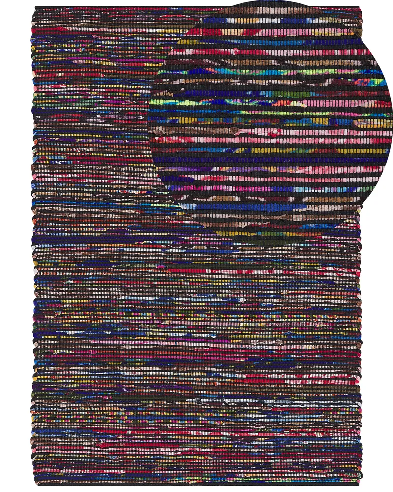 Teppich BARTIN Schwarz 160 x 230 cm