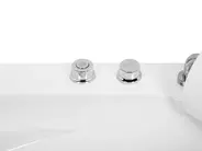 Corner Hot Tub with LED MANGLE 1870 x 1360 mm White_802825