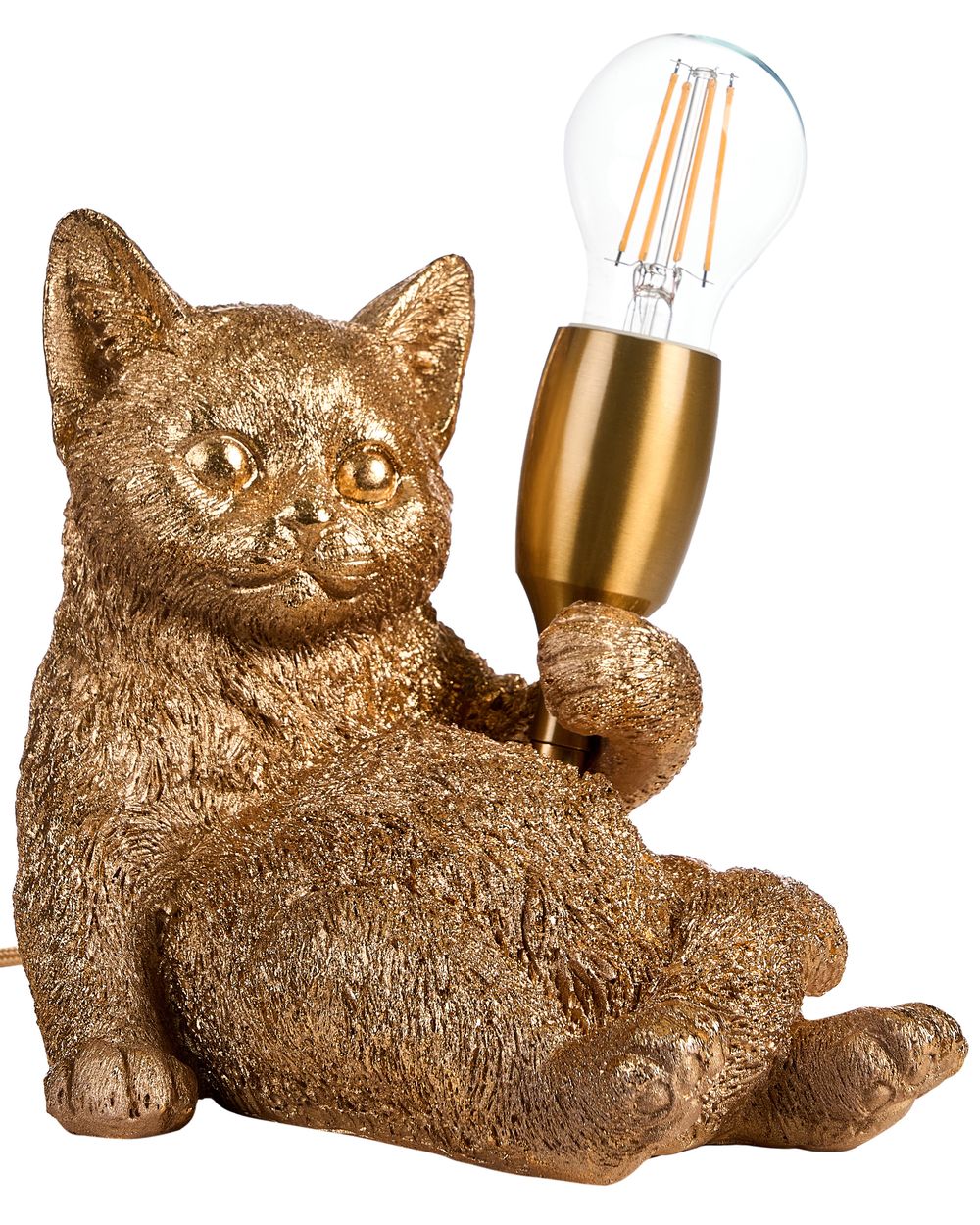 Tischlampe Katze ZIPPY Gold