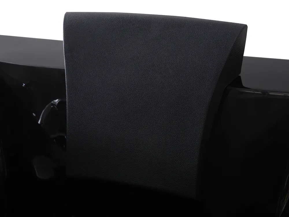 Whirlwanne Eckmodell mit LED VARADERO 183 x 90 cm Schwarz linksseitig_705136