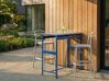 Outdoor-Bartisch MAENZA 120 cm 40 cm Metall Blau