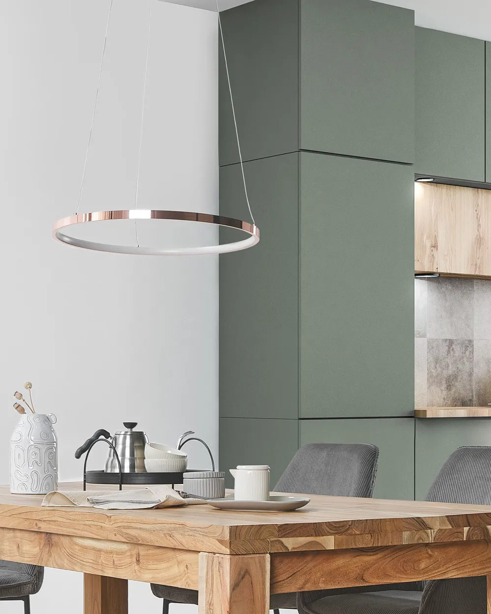 LED Pendant Lamp JORDAN Metal Rose Gold_815527