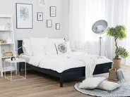 Bed Pine Wood OLIVET 140 x 200 cm (EU Double) Dark Blue_734503