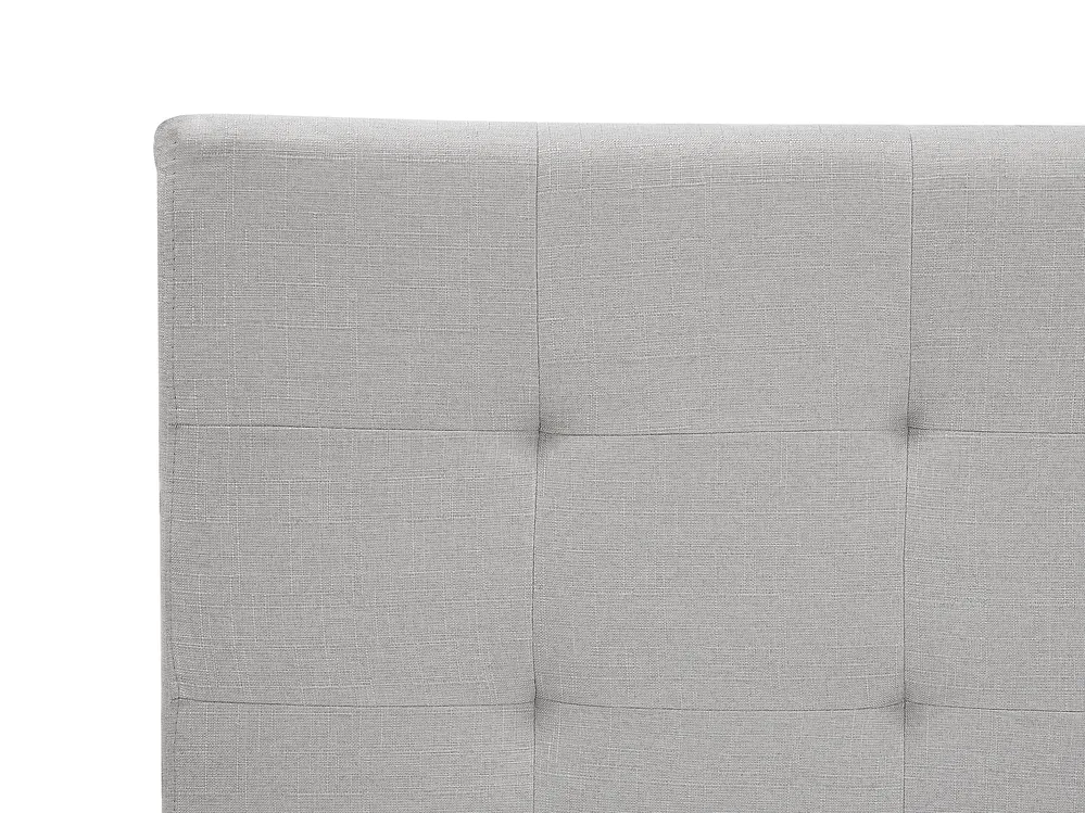 Wasserbett Stoff LA ROCHELLE 180 x 200 cm Hellgrau_844858