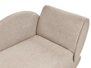 Rechtsseitige Chaiselongue MERI mit Stauraum Kunstleinen Hellbraun_937700