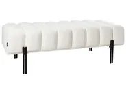 Upholstered Bench CAREY Chenille Off-White_962082