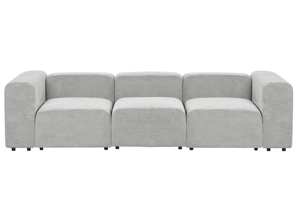 Modular Sofa 3 Seater FALSTERBO Corduroy Grey_916223