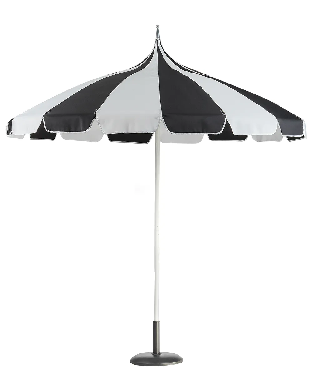Marktschirm 245 cm MINOA Schwarz / Weiß_932179