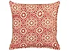 Dekokissen CEIBA 45 x 45 cm Baumwolle Rot Geometrisches Muster