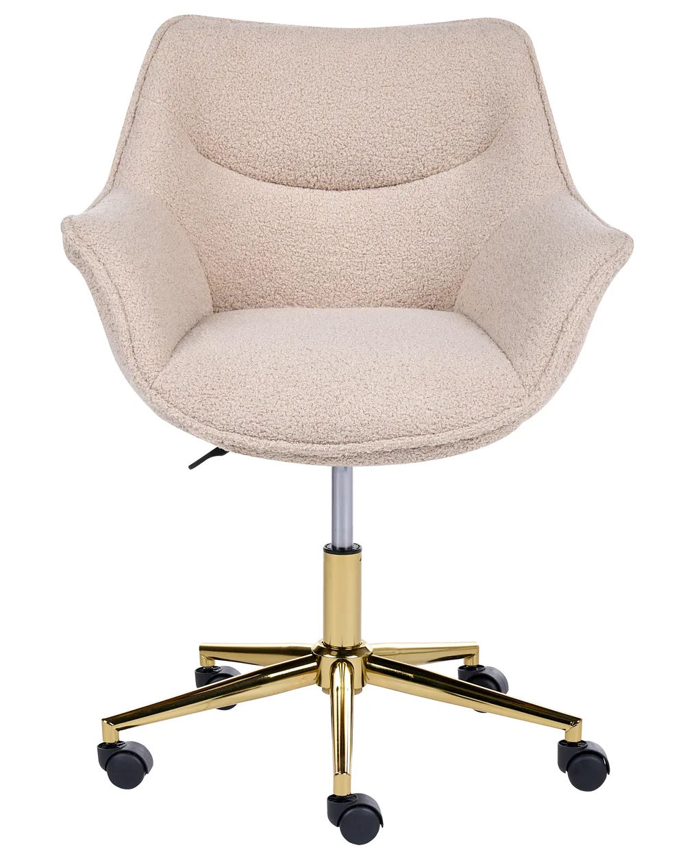 Desk Chair ARDELLE Boucle Beige_1083878
