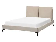 Bett mit Lattenrost Cord MELLE 140 x 200 cm Taupe_882908